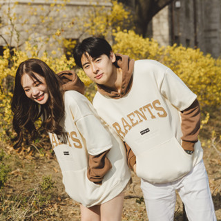 RAENTS  sweater เสื้อคู่ with hood ใส่เป็นมินิเดรสได้ค่ะ โทนสีน่ารัก