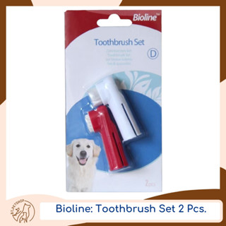 Bioline Toothbrush Set ไบโอไลน์ ชุดแปรงสีฟันสวมนิ้ว 2ชิ้น