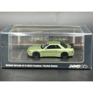 INNO64 NISSAN SKYLINE GT-R (R32) PANDEM ROCKET BUNNY Millennium Jade