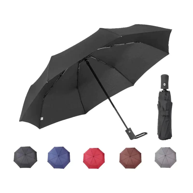 ร่มสีพื้นออโต้อัตโนมัติ และ ร่มธรรมดา กันฝนกันแดดกัน UV สีพื้น ทันสมัย พกพาสะดวก น้ำหนักเบา Umbrella ระบบเปิด-ปิดออโต้ thumbnail 7