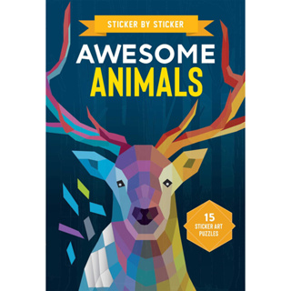 Sticker by Sticker: Awesome Animals Paperback – Sticker Book