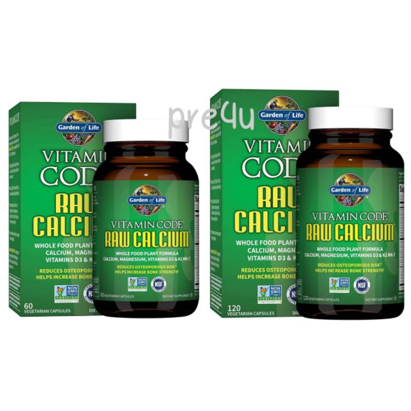 💥พร้อมส่ง💥Vitamin Code - Raw Calcium (60&120 Capsules)