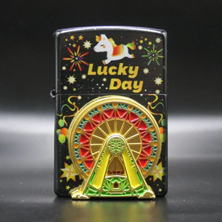 Zippo ZCN0080  Ferris Wheel Lucky Day (Glow in the Dark) ของแท้ รับประกันตลอดชีวิต นำเข้าและจำหน่ายโดยตัวแทนจำหน่าย