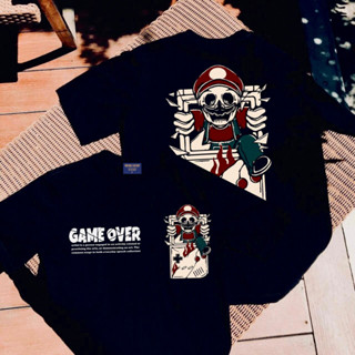 (พร้อมส่ง) เสื้อยืด GAME OVER - ผ้า Cotton100%