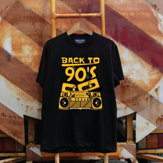 (พร้อมส่ง) เสื้อยืด BACK TO 90S - ผ้า Cotton100%