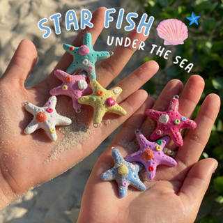 สร้อยลูกปัดจี้ดินปั้น | รุ่น “ปลาดาว starfish “ ⭐️ (made to order 3-5 days )