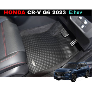 พรมรถยนต์ HONDA CR-V G6 2023 ehev 5ที่นั่ง พรมกระดุมเม็ดเล็กpvc เข้ารูป ตรงรุ่นรถ