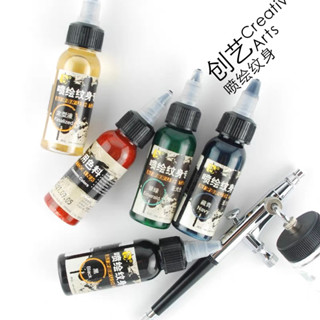 Scorpio313 หมึกสักชั่วคราว แบบใช้แล้วทิ้ง  พื้นผิวด้าน กันน้ำ 30 มล. สำหรับละครเวที