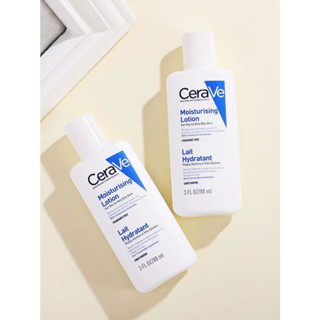 🔥เซราวี CERAVE Moisturising Lotion โลชั่นบำรุงผิว เนื้อสัมผัสบางเบา 88ml.(โลชั่น ผิวชุ่มชื้น)