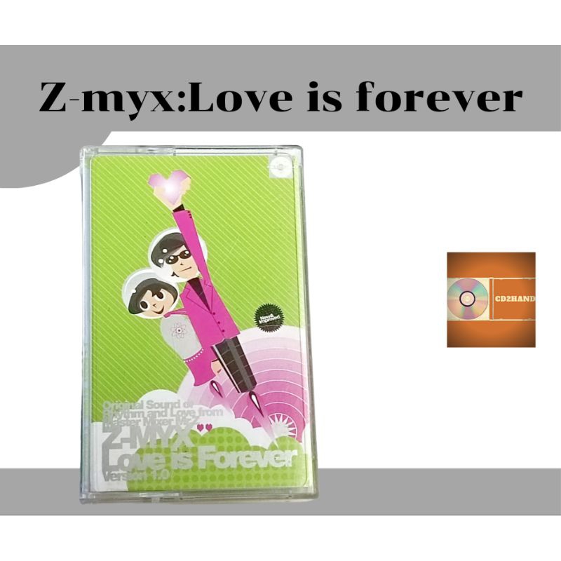 เทปคาสเซ็ท เทปเพลง tape cassette Mr.z z-myx อัลบั้ม Love is forever version 1.0 ค่าย Bakery music