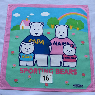 Sporting bears sanrio ผ้าเช็ดหน้าซานริโอ้