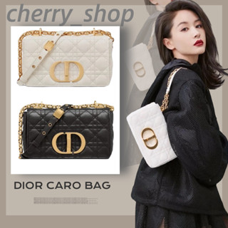 🍒ดิออร์ SMALL DIOR CARO BAG🍒ผู้หญิง/กระเป๋าสะพายข้าง/กระเป๋าสะพาย🍒