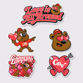 สติ๊กเกอร์ CARNIVAL “Love is All Around” Sticker Pack ของใหม่ ของแท้ พร้อมส่ง