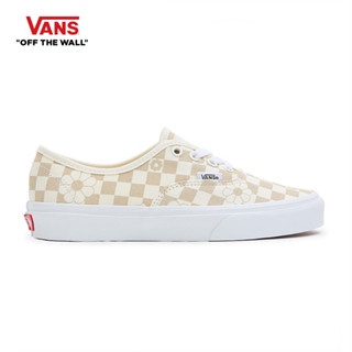 VANS AUTHENTIC - FLORAL CHECK marshmallow รองเท้าผ้าใบ VANS ชาย หญิง