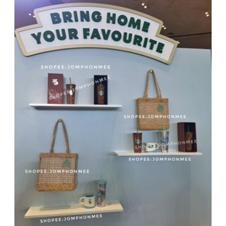 2023 Stabucks​ Thailand​ Wonderland Annivesary 25TH  Copper Bling Himmapan Forest Mug and Water Hyacinth Tote Bag