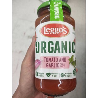 Leggos Organic Tomato And Garlic Pasta Sauce 500g. ซอสราดพาสต้ารสมะเขือเทศผสมกระเทียม 500  กรัม เลกโกส์