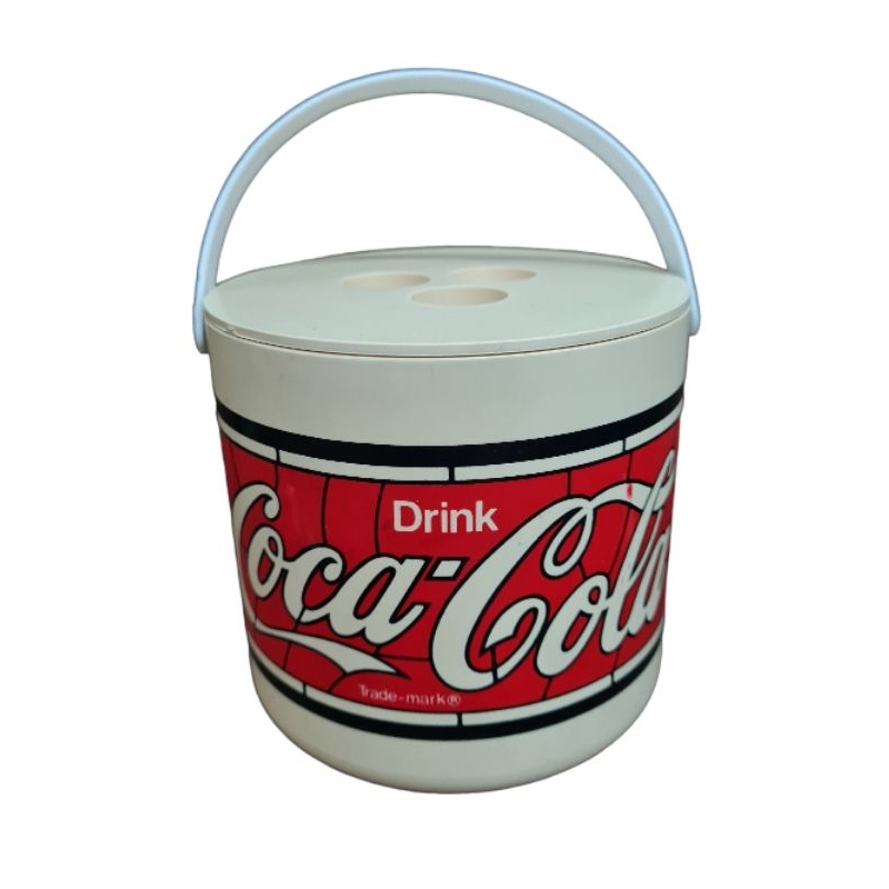 กระติกน้ำของเก่าสะสม Coca-Cola ( ยี่ห้อ Srithai Superware ) หูหิ้วหัก