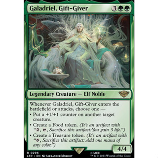 Galadriel, Gift-Giver การ์ด Magic The Gathering ของแท้ จากชุด The Lord of the Rings: Tales of Middle-earth