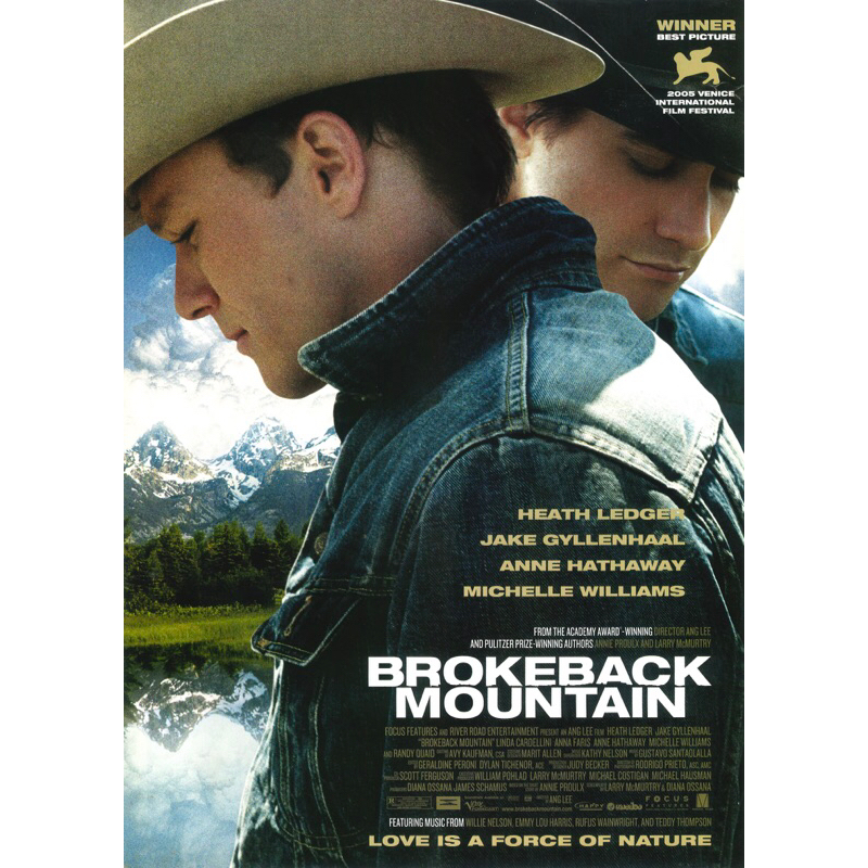 โปสเตอร์ Brokeback Mountain หุบเขาเน้นรัก ขนาด 11.5 X16.5 นิ้ว (A3)