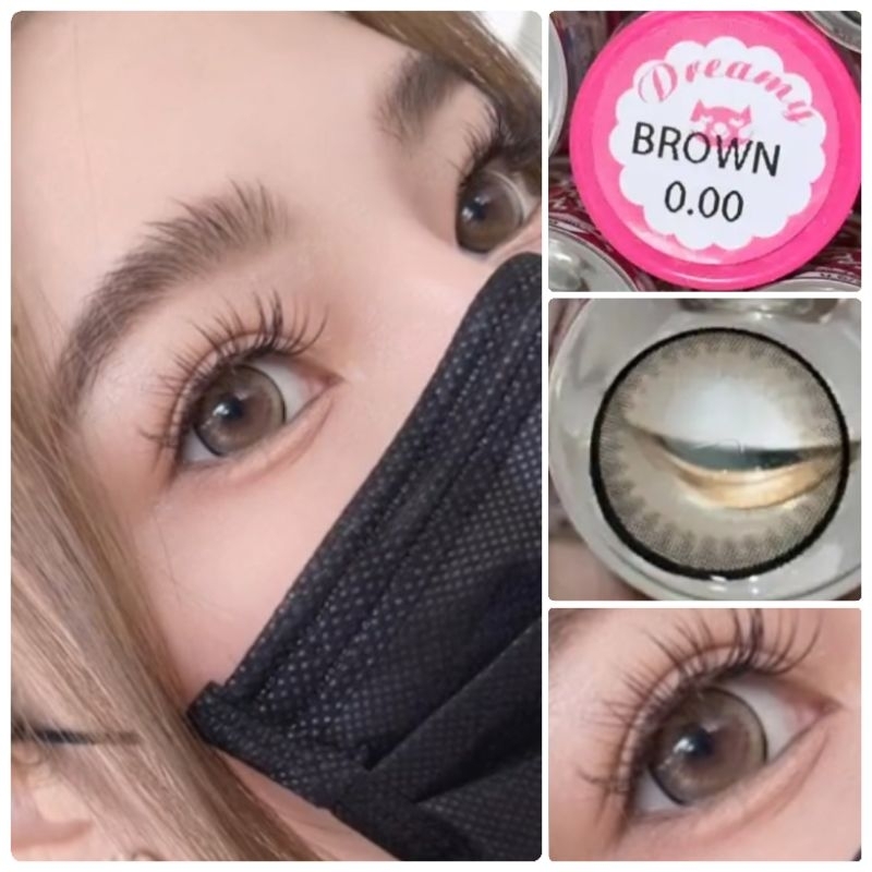 คอนแทคเลนส์ รุ่น Dreamy สีเทา/ตาล Gray/Brown มีค่าสายตา (0.00)-(-10.00)