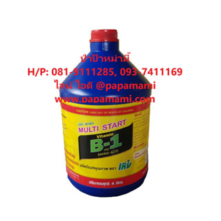 (4แกลลอนx4ลิตร) papamami B-1 บี-วัน น้ำยาเร่งราก IRINMULTI B1 น้ำยาเร่งราก วิตามินเร่งราก เพิ่มราก เร่งให้รากงอก ใช้แช่ท