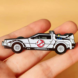 เข็มกลัด / หมุดโลหะ Ghostbusters EcTo 1 Sports Car 🏚🎃👻 (Hard Enamel Pin)