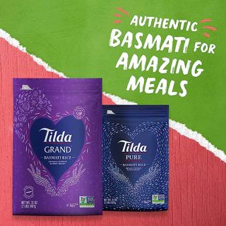 ทิลด้า ข้าวบาสมาติ พันธุ์เม็ดใหญ่ยาว 5 กก. - Basmati Rice Grand 5kg Tilda brand