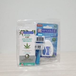 Travel kit sprakle แปรงสีฟัน ไหมขัดฟัน น้ำยาบ้วนปาก