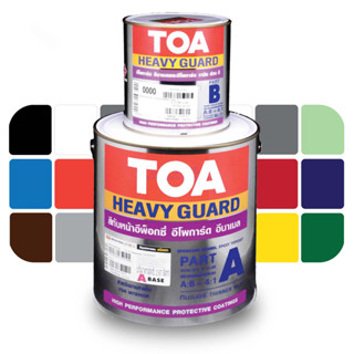 TOA Epoguard Enamel สีอีพ็อกซี่ทีโอเอ อีโพการ์ด อีนาเมล A+B ขนาดแกลลอน