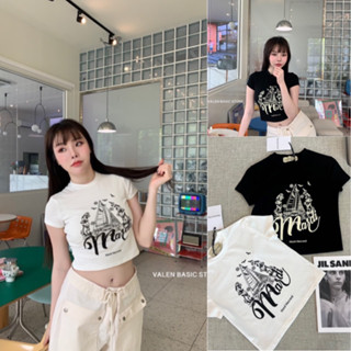 𝑁𝑒𝑤 𝐶𝑜𝑙𝑙𝑒𝑐𝑡𝑖𝑜𝑛 ✨✨ "Mardi crop Top"  เสื้อยืดครอบคอกลมแขนสั้น คอลใหม่