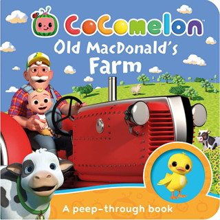 Official Cocomelon: Old MacDonalds Farm: A peep-through book Board book Join JJ and Grandpa for a trip to the farm