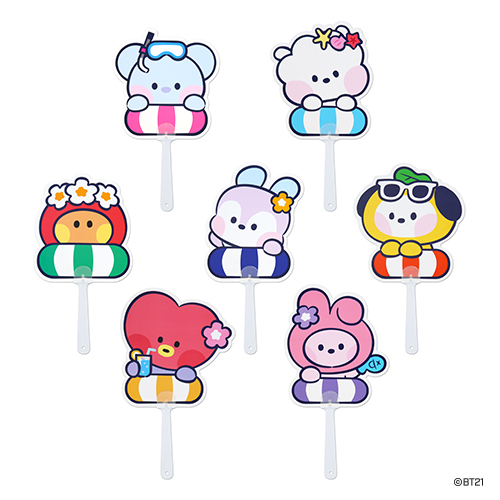 พัด BT21 minini Hand Fan SUMMER