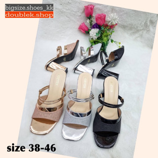 size 38-46…. ส้นสูง 3 นิ้ว หน้าสวม+รัดส้น (จัดส่ง 3-5 วัน)