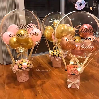 🇹🇭ลูกโป่งบับเบิ้ลใสกลมbubble boboโบโบ้อควาขนาด10นิ้ว 18นิ้ว 24 นิ้ว 30นิ้ว 36นิ้ว (ยกแพ็ค 10 ใบ)