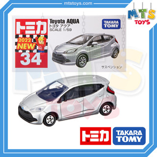 **MTS Toys**Takara Tomy : Tomica no.34 Toyota Aqua ของเเท้จากญี่ปุ่น