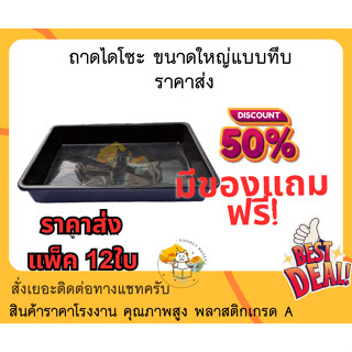 (แพ็ค12ใบ) ถาดไดโซะ ขนาดใหญ่ทึบ (ราคาส่ง) ถาดเพาะชำ ถาดเพาะต้นอ่อน ถาดเพาะเมล็ด ถาดเพาะต้นกล้า ถาดอเนกประสงค์ ถาดปลูกผัก