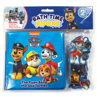 PAW Patrol Bath Time Books (EVA Bag) with Suction Cups and Mesh Bag Bath Book