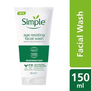 ซิมเพิล Simple Regeneration Age Resisting Facial Wash 150ml.