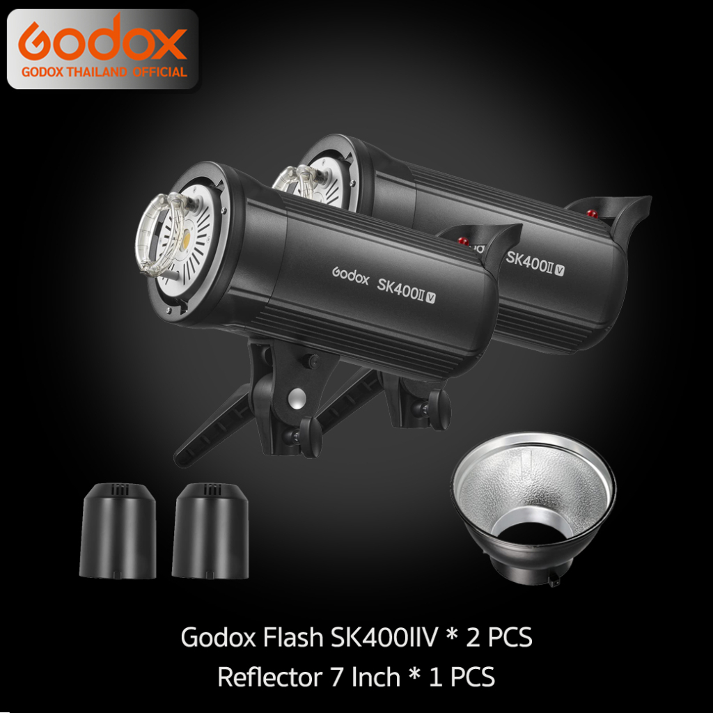 Godox Studio Flash SK400IIV-C SET ชุดไฟสตูดิโอ 400W - รับประกันศูนย์ Godox Thailand 3ปี ( SK400II V-C )