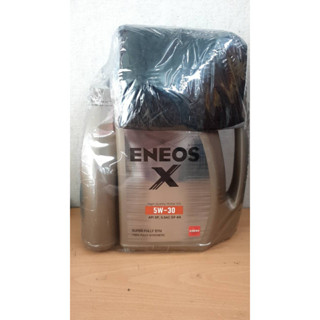 ENEOS SUPER FULLY SYN 5W-30 - เอเนออส ซุปเปอร์ ฟูลลี่ซิน 5W-30 4+1ลิตร+เสื้อ น้ำมันเครื่อง สังเคราะห์แท้ 100% เบนซิน