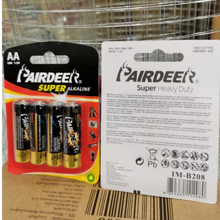ถ่าน AA PAIRDEER ถ่านอัลคาไลน์ AA แพค 4 ก้อน-alkaline Batteries