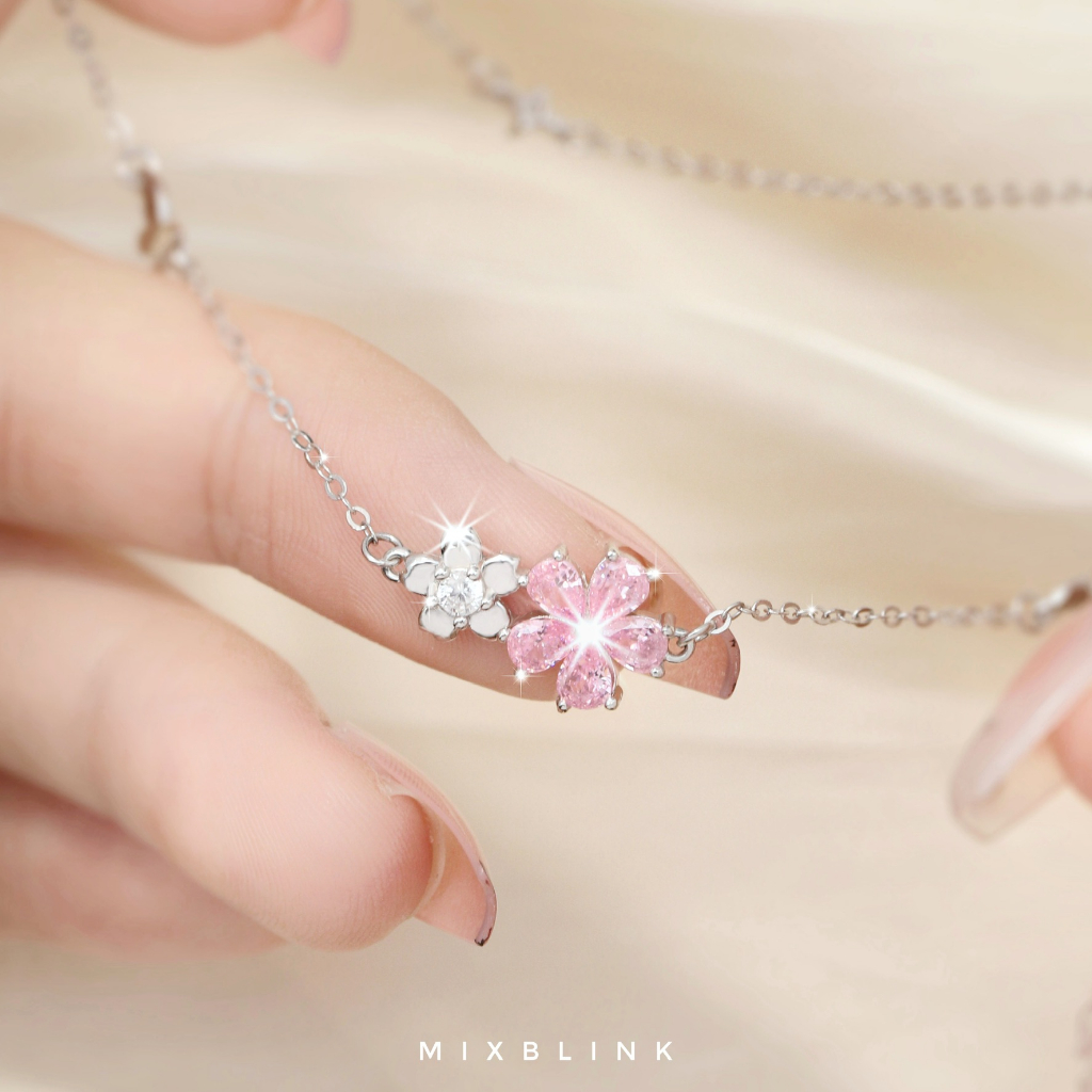 สร้อยข้อมือ เงินแท้ 92.5% ส่งฟรี EMS ♡ รุ่น Cecily ♡ - ( #P10 )