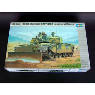 พลาสติก โมเดล ประกอบ TRUMPETER สเกล 1/35 Challenger 2 KFOR in action at Kosovo (00345)