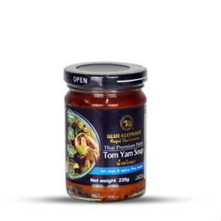 บลูเอเลเฟ่นท์ พริกต้มยำ 220 กรัม จำนวน 6 ชิ้น / ลัง  Blue Elephant Tom Yam chilli paste 220g  6 Pcs / Carton