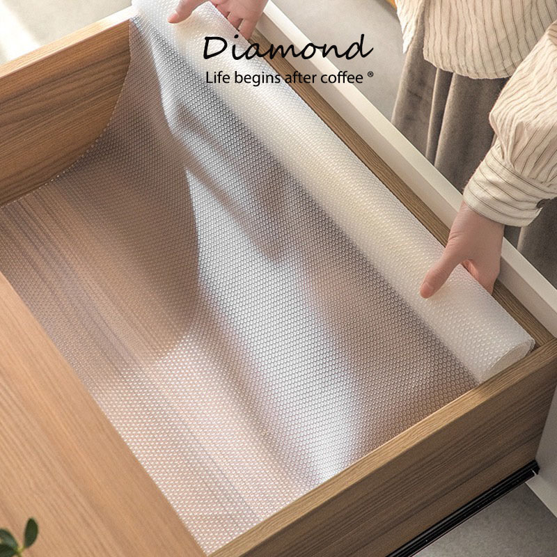❤ Diamond Coffee แผ่นรองชั้นวางของ แผ่นรองลิ้นชัก กันลื่น กันกระแทก