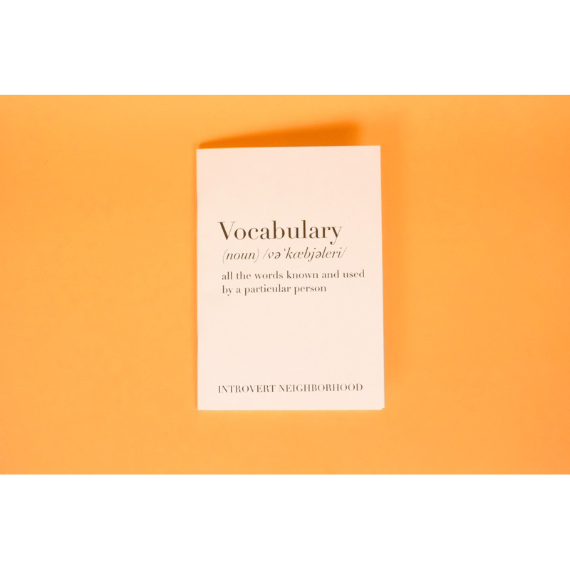 สมุดจดคำศัพท์ Vocabulary Notebook - รูปที่ 2