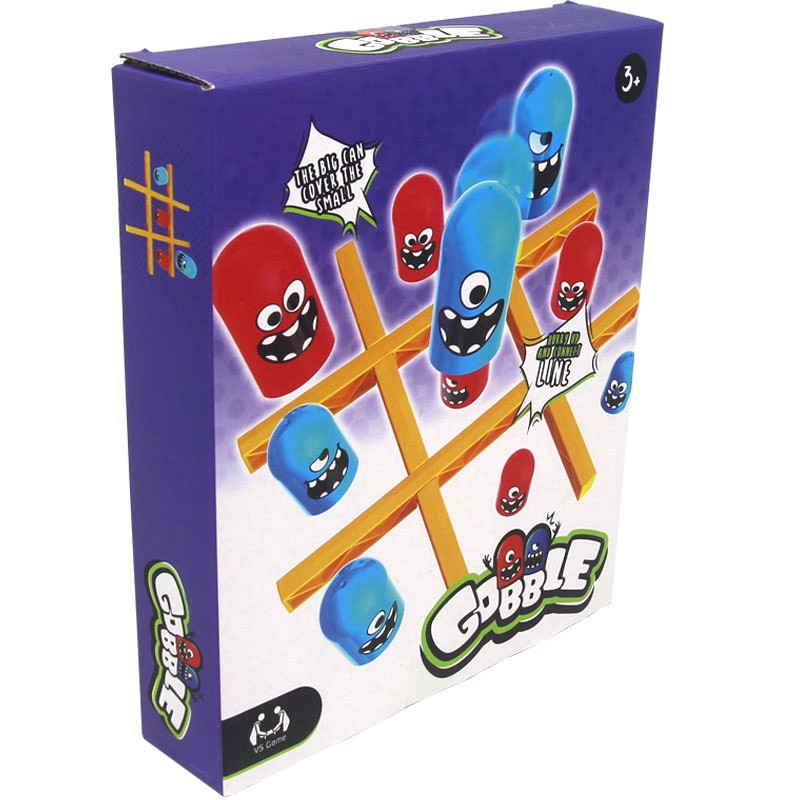 Gobble Board Game เกมกระดาน OX Game สำหรับเด็กอายุ3ปีขึ้นไป  บอร์ดเกมส์โอเอ็กซ์ บอร์ดเกมในตำนาน เล่น