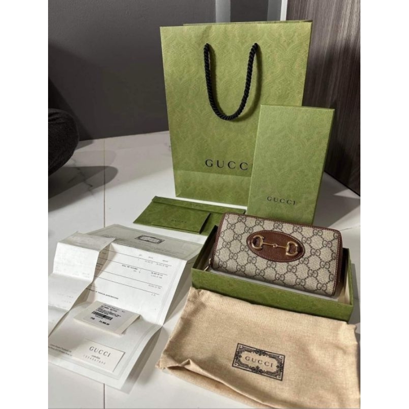 Gucci long Wallet(548M)GUCCI 1955 HT.GG used95%