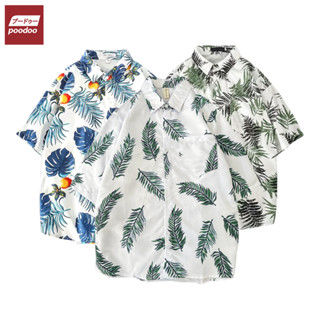 เสื้อเชิ้ต Hawaii สไตล์เกาหลี เสื้อฮาวาย แขนสั้น ใส่ได้ทั้งหญิงและชาย ผ้านิ่ม ใส่สบาย