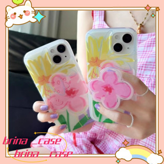 ❤️ส่งของขวัญ❤️ เคสไอโฟน 11 12 13 14 Pro Max กราฟฟิตี ดอกไม้ ความนิยม แฟชั่น เรียบง่าย ฤดูร้อน Case for iPhoneป้องกันการต